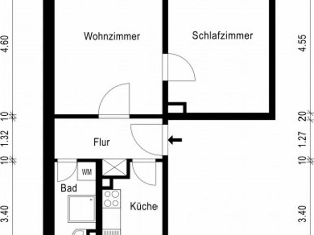 Gemütliche 2 Raum Wohnung nahe der Elbe!