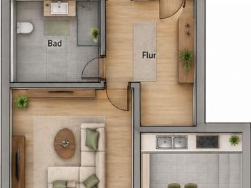 Gemütliche 2 Zimmer Wohnung in Cranzahl