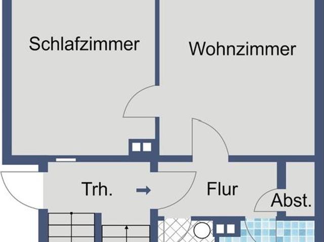 Gemütliche 2 Zimmer Wohnung mit Balkon und Badewanne