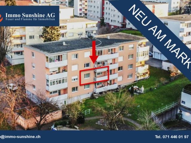 Gemütliche 3,5 Zimmer Wohnung an guter Lage