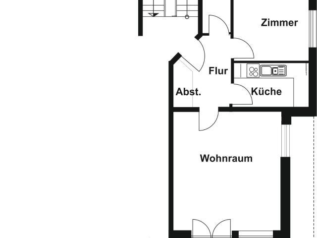 Gemütliche 3 Zimmer Erdgeschoss Wohnung mit Terrasse und kleinem Garten