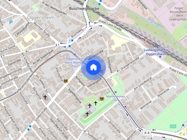 Gemütliche 3 Zimmer Wohnung mit eigenem Gartenanteil in Ludwigshafen Oggersheim