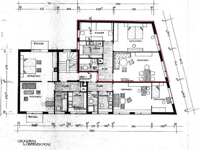 Gemütliche 3 ZKB Wohnung im 3. OG eines gepflegten Wohn und Geschäftshauses in Frankenthaler City
