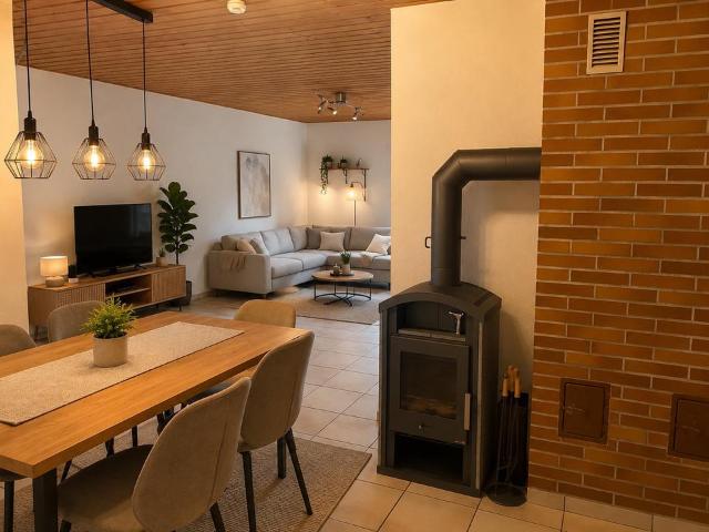 Gemütliche 4 Zimmer Wohnung im Erdgeschoss, Terrassen und Garage