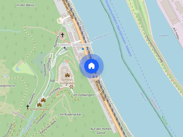 Gemütliches DG Single Appartement 1,5 ZKB mit Terrasse in zentraler Lage von Koblenz Karthause