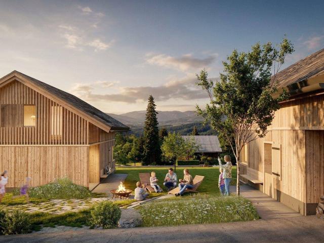 gemütliches Holzhaus nahe Feldkirch auf der Bazora Neubau in Vollholzqualität zu verkaufen