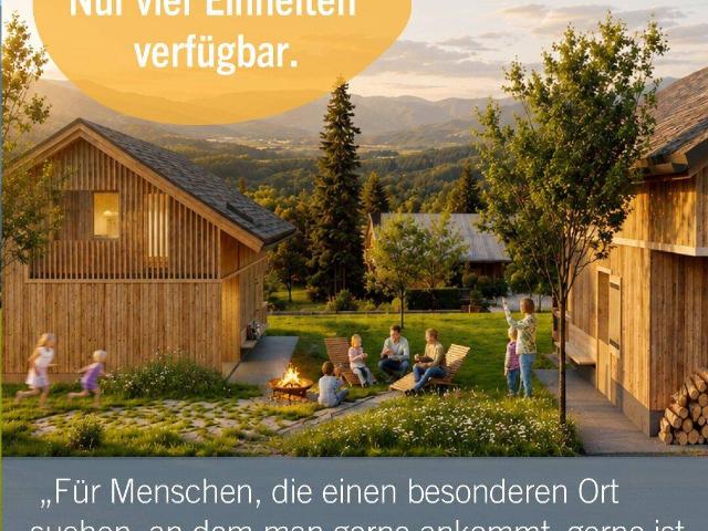 gemütliches Holzhaus nahe Feldkirch auf der Bazora Neubau in Vollholzqualität zu verkaufen