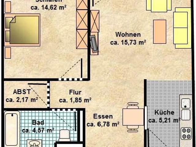 GemÃ¼tliche 2 Zimmer Wohnung mit Tiefgaragenstellplatz in BÃ¼chenbach, Donato Polli Str