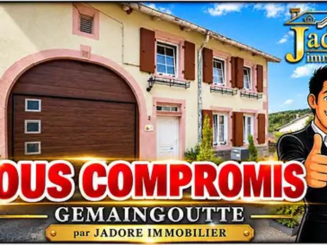 Gemaingoutte 88520 Achat / Vente maison 5 pièces t5 jardin terrasse