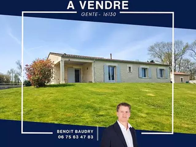 Genté 16130 Achat / Vente maison 5 pièces t5 terrasse parking