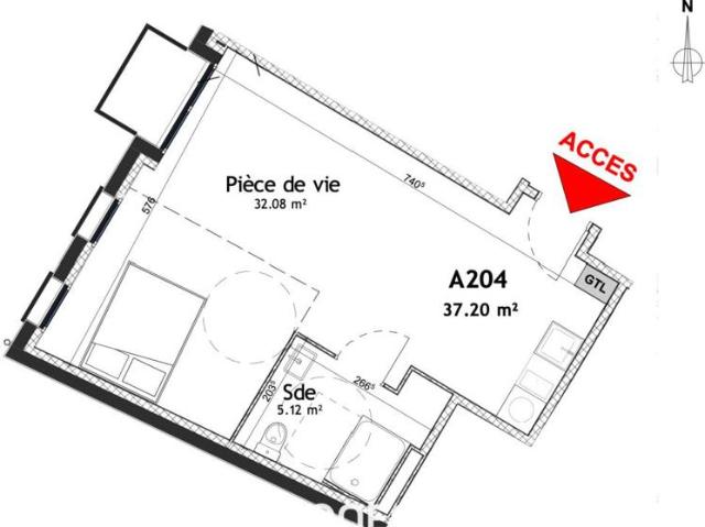 GENTILLY HÔPITAL BICÊTRE studio de 37m²