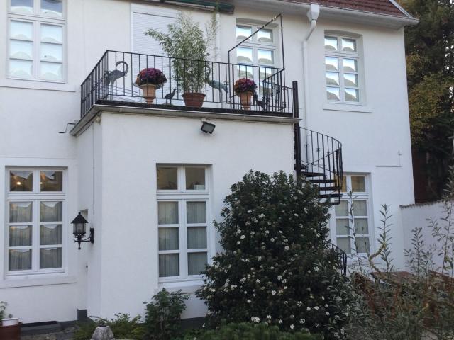 Generously designed apartment with balcony in a listed building, stylishly furnished in antique style in Haltern am See