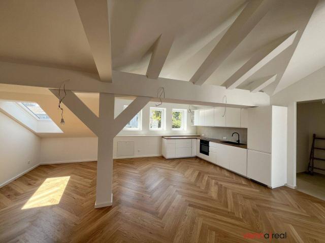 Generalsanierte, klimatisierte und lichtdurchflutete Dachgeschosswohnung mit Terrasse vom Wohnzimmer begehbar