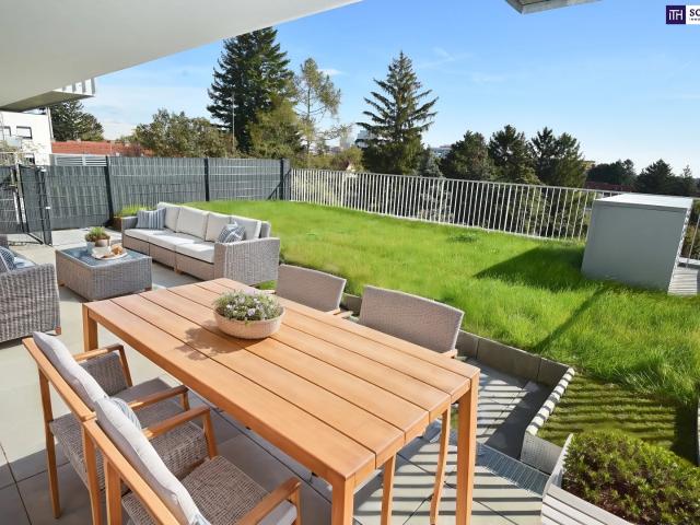 Geniale Gartenwohnung mit Fernblick vier Zimmer über 90 m² Freifläche und perfektem Grundriss!