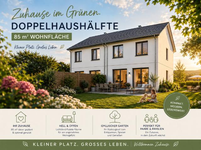 Genießen Sie Ihre eigenen vier Wände: Doppelhaushälfte mit Garten sucht neuen Eigentümer