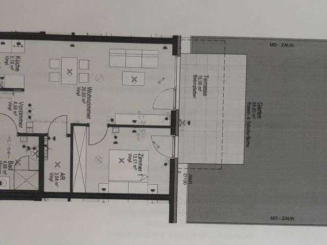 Genossensschaftswohnung mit Kaufoption Moderne 2 Zimmer Gartenwohnung mit Terrasse