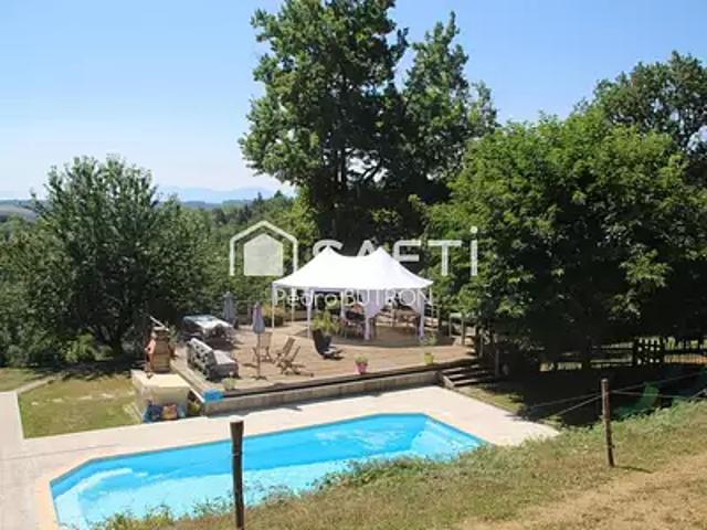 Gensac de Boulogne 31350 Achat / Vente maison 4 pièces t4 piscine terrasse
