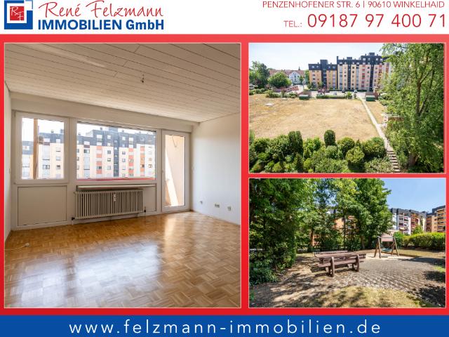 Geflegte 3 Zimmerwohnung nahe dem Klinikum Nord. Mit Balkon