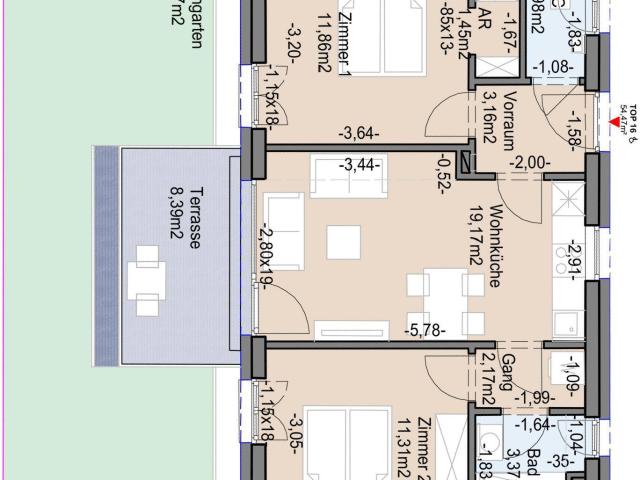 Geförderte Neubauwohnung mit Garten und Terrasse
