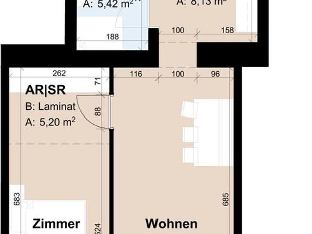 Geförderte Altbauwohnung im 3. Stock