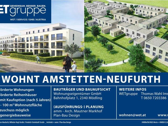 geförderte Gartenwohnung | Fertigstellung 3. Quartal 2027 | Miete mit Kaufoption