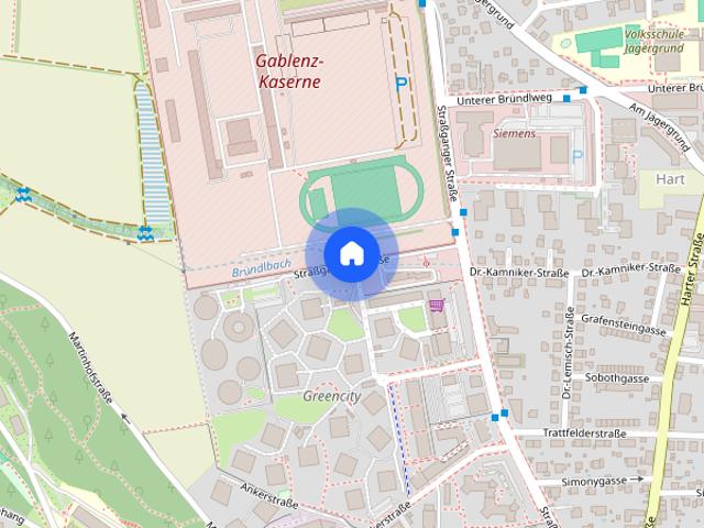 Geförderte SINGLE Zimmer Wohnung mit Balkon Straßganger Straße 379a Top 07