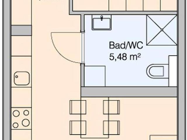Geförderte Wohnung | helle 2 Zimmerwohnung mit Terrasse