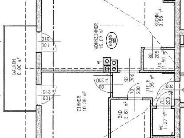 Geförderte Wohnung mit Balkon