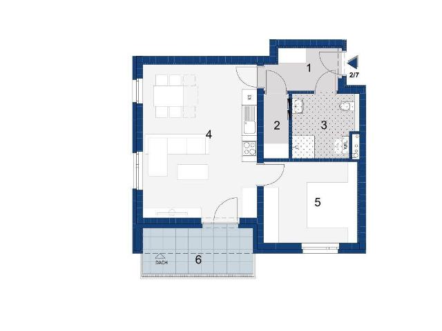 geförderte Wohnung mit Balkon/Loggia | Junges Wohnen | Haus 2 | Top 7