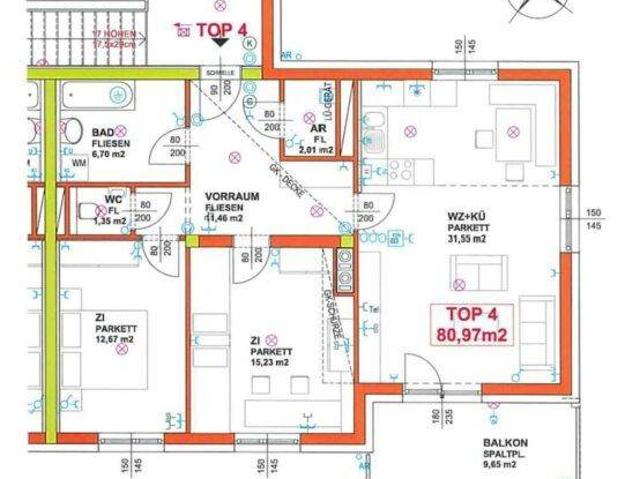 Geförderte 3 Zimmerwohnung