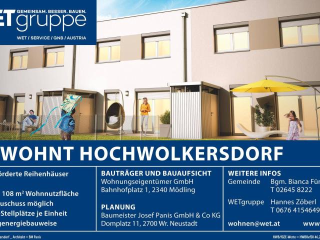 Gefördertes RH 17G/2 | mit Garten und Terrasse | zur Miete