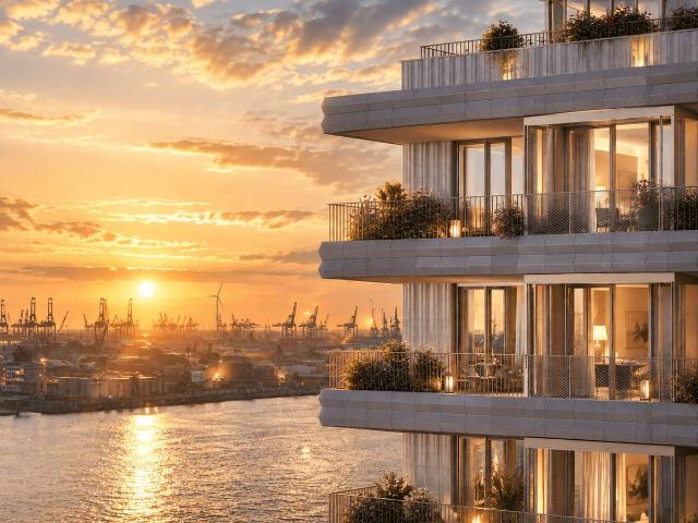 Geheimtipp HafenCity: 3 Zimmer im 11. OG mit Elb & Stadtblick