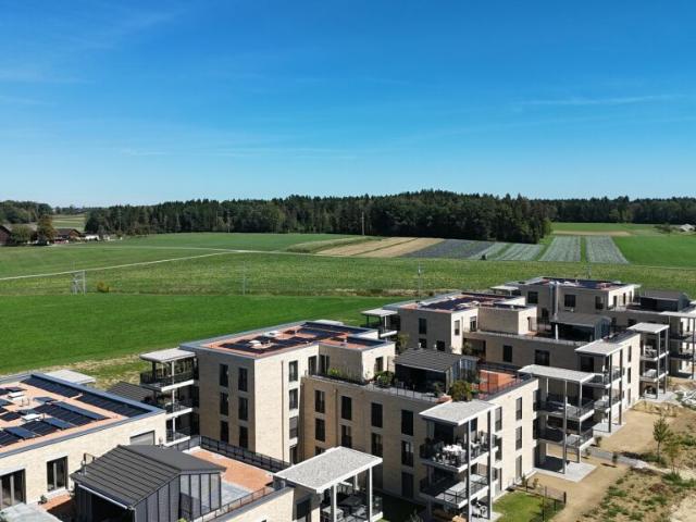 Gehoben Wohnen mit Sicht über den grossen Park des Ziegelei Quartiers E 1.2
