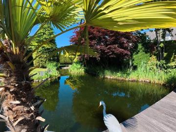 Gehobene Eigentumswohnung mit. Schwimmteich, Garten, Wintergarten