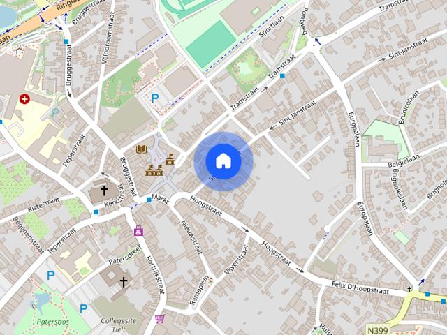 Gelijkvloers app. te huur in Tielt voor € 830 met 2 slaapkamers