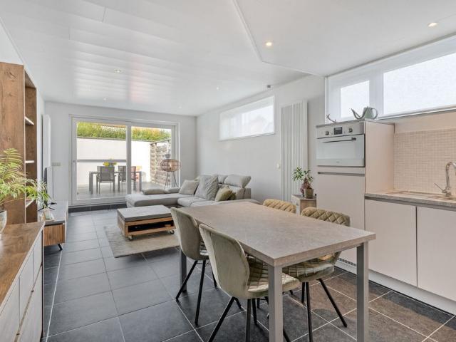 Gelijkvloers appartement met 1 slaapkamer