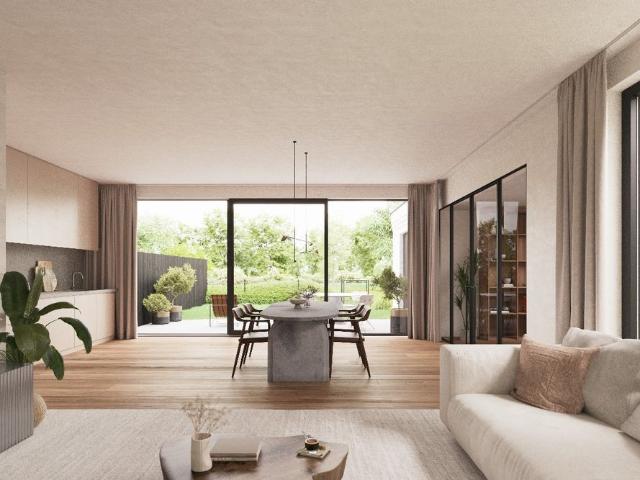 Gelijkvloers nieuwbouwappartement met terras en tuin 112m²
