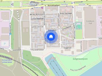 Gelijkvloersappartement met terras te huur in Antwerpen