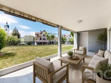 Gepflegte 3.5 Zimmerwohnung mit sonnigem Sitzplatz