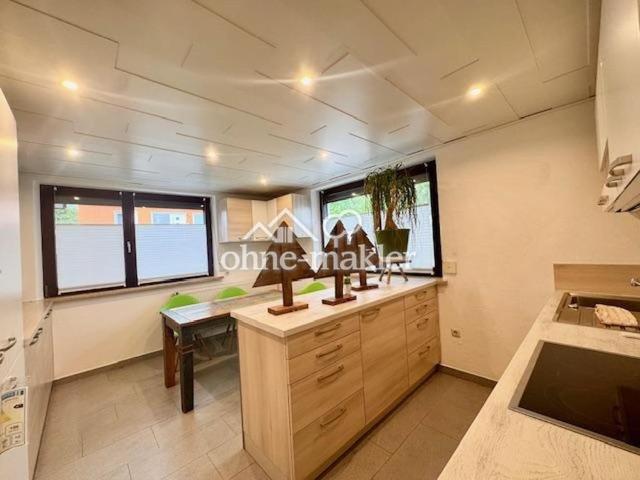 Gepflegte 3 Zimmer Erdgeschosswohnung mit Balkon, neuer Einbauküche und Garten in Reckendorf
