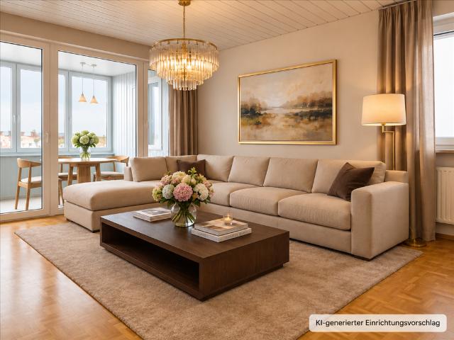 GEPFLEGTE 3 ZIMMER WOHNUNG ÜBER DEN DÄCHERN VON SENDEN