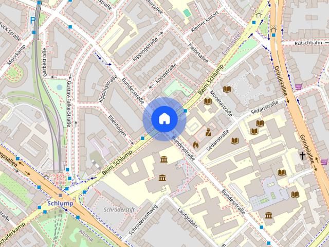 Gepflegte 1 Zimmerwohnung zur Miete in Hamburg Eimsbüttel Wentzel Dr