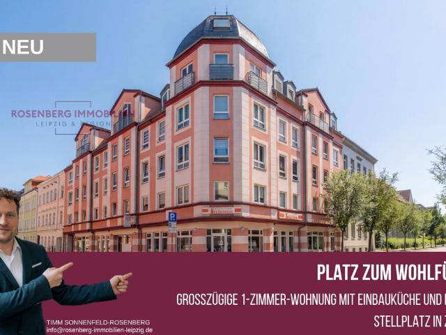 Gepflegte 1 Zimmer Wohnung mit Einbauküche, Aufzug und Tiefgarage in Zwickau!