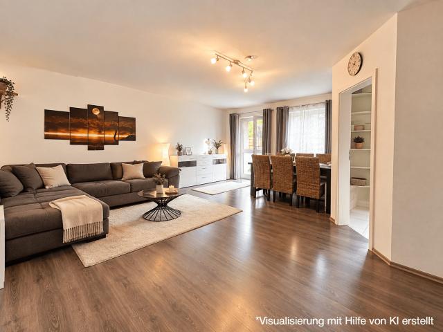 Gepflegte 2 Zimmer Gartenwohnung mit Süd Terrasse in der Fasanerie