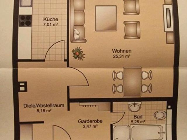 Gepflegte 2 Zimmer Wohnung in ruhiger Lage von Euskirchen