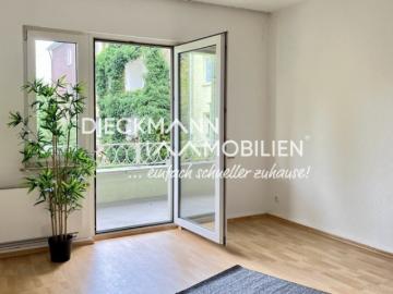 Gepflegte 2 Zimmer Wohnung mit Balkon | Ausblick ins Grüne