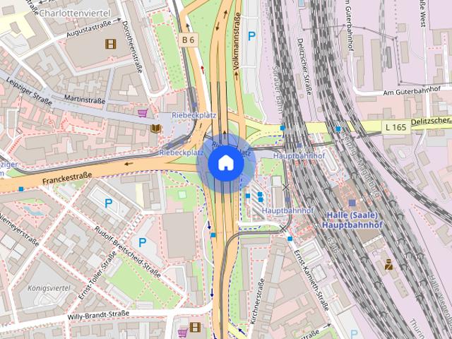 Gepflegte 2 Raumwohnung mit Balkon in der Merseburger Straße!