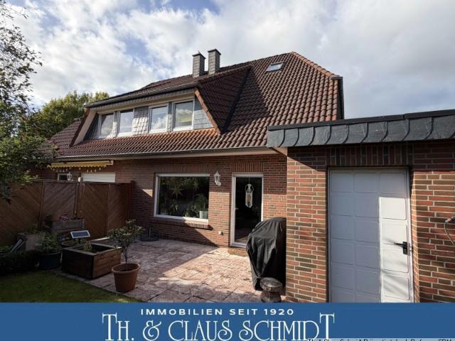 Gepflegte Doppelhaushälfte mit Garten, Terrasse und Garage in beliebter Lage von Rastede