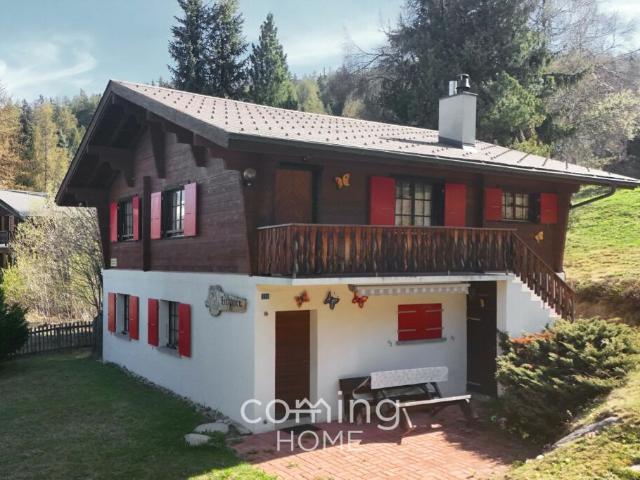 Wohnen heute, bauen morgen Chalet mit 1'800 m² Baulandreserve in sonnigem Bürchen