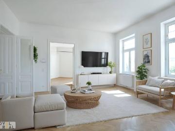 Gepflegtes Wohnen mit viel Platz 4 Zimmer Etagenwohnung mit Loggia in zentraler Lage